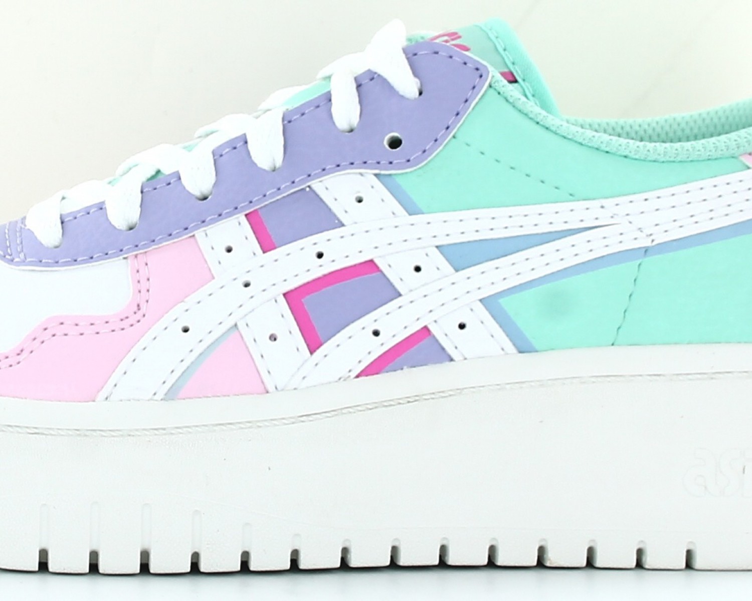 Asics blanche 2025 et rose